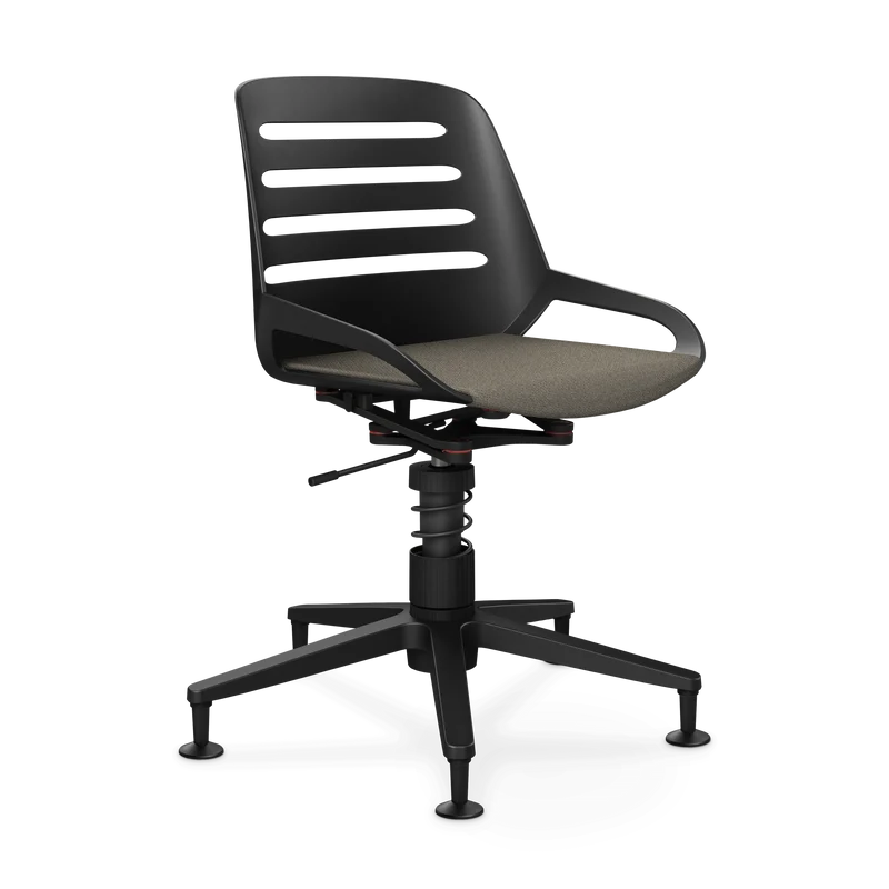 Aeris Numo Task Gestellfarbe schwarz Sitzbezug beige meliert