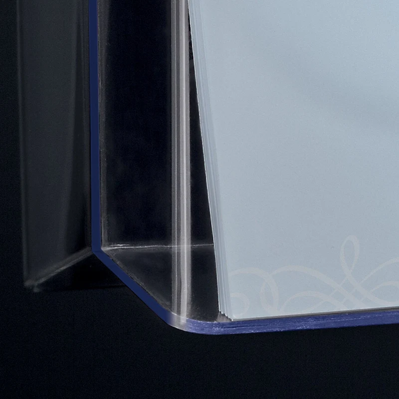 axisgo - SIGEL LH118 Wand-Prospekthalter für DIN A4 quer, aus Acryl, transparent