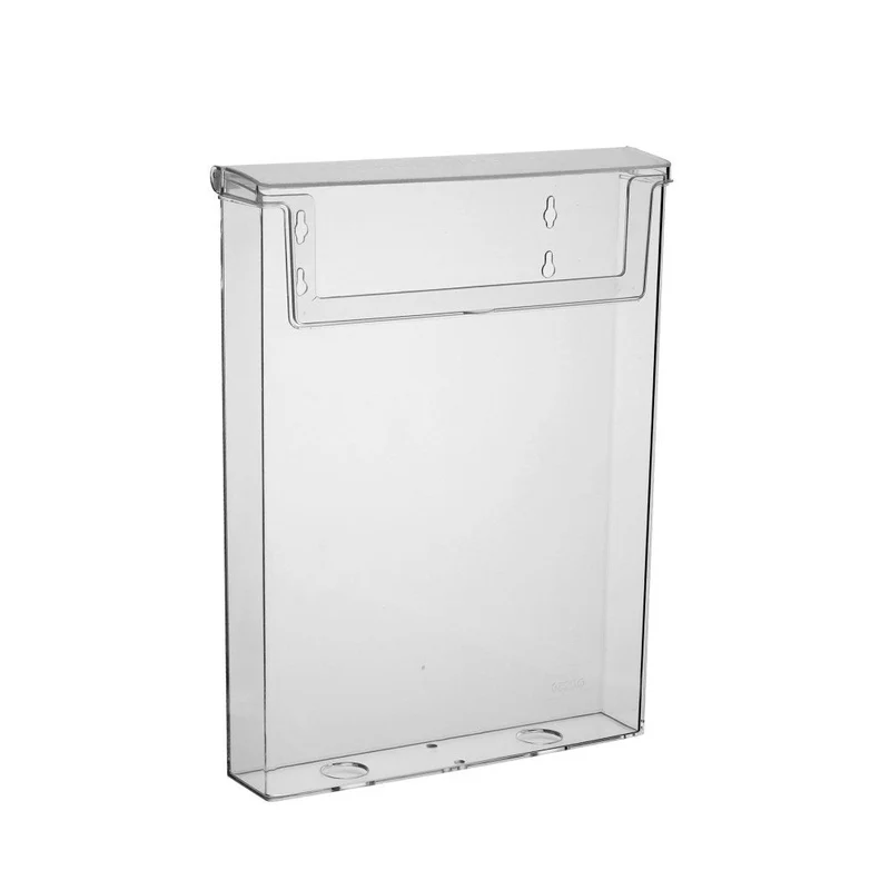 axisgo - taymar DIN A4 Prospekthalter, Prospektbox mit Deckel, Wetterfest (auch für den Außenbereich geeignet)