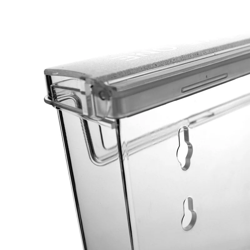 axisgo - taymar DIN A4 Prospekthalter, Prospektbox mit Deckel, Wetterfest (auch für den Außenbereich geeignet)