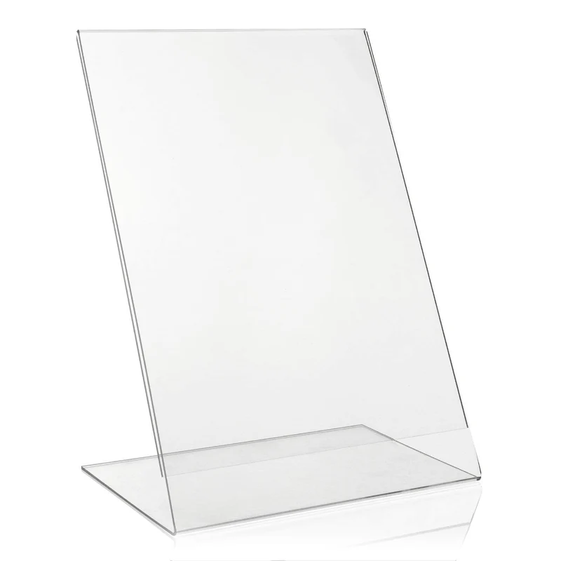 axisgo - DIN A3 Werbeaufsteller/L-Ständer/L-Aufsteller im Hochformat/Tischaufsteller aus original PLEXIGLAS®