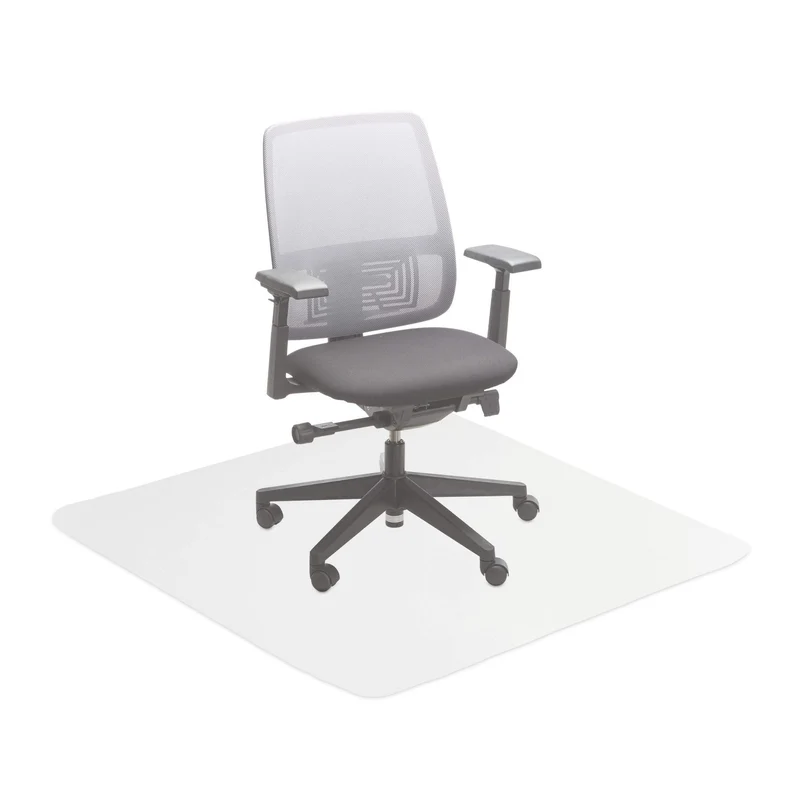 axisgo - Relaxdays Bodenschutzmatte Bürostuhl, 120x120 cm, PVC Bodenunterlage Laminat, Parkett, Fliesen, rutschfest, transparent