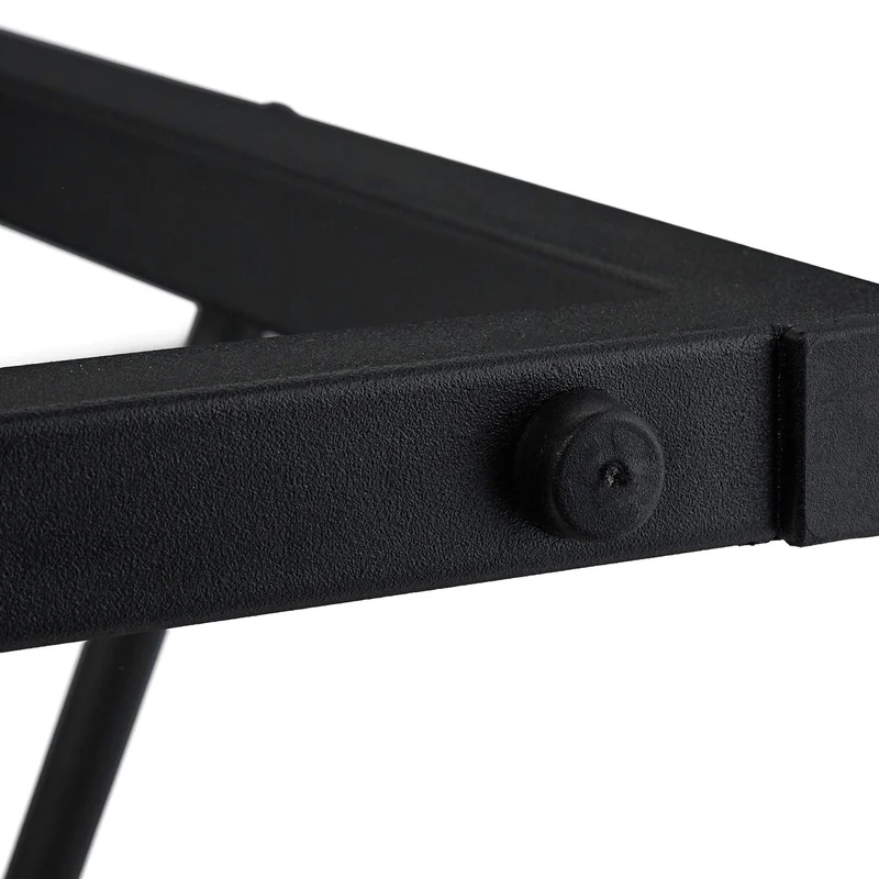 axisgo - Relaxdays Schreibtisch klein, HxBxT 75 x 60 x 40 cm, kompakter Computertisch, Laptop Arbeitstisch, MDF & Metall, schwarz