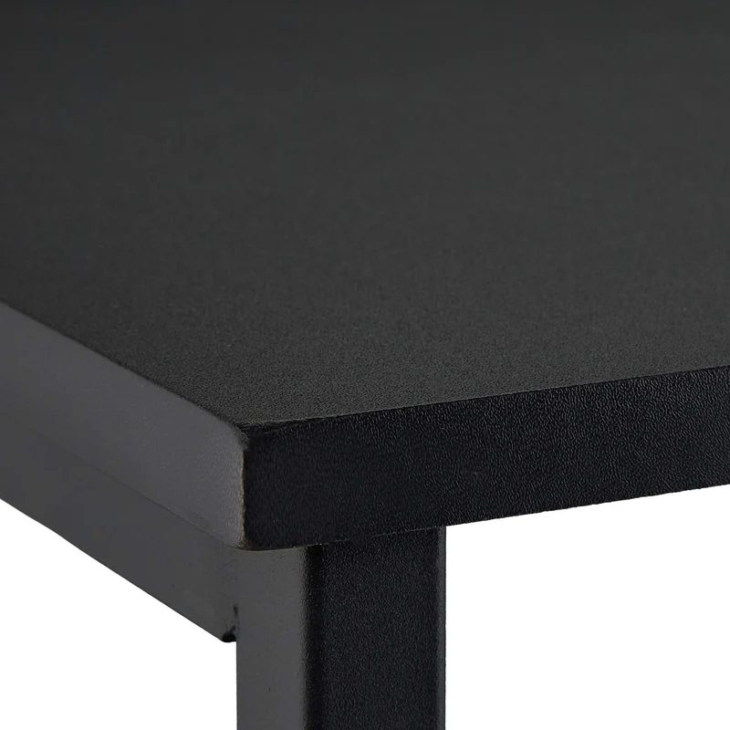 axisgo - Relaxdays Schreibtisch klein, HxBxT 75 x 60 x 40 cm, kompakter Computertisch, Laptop Arbeitstisch, MDF & Metall, schwarz