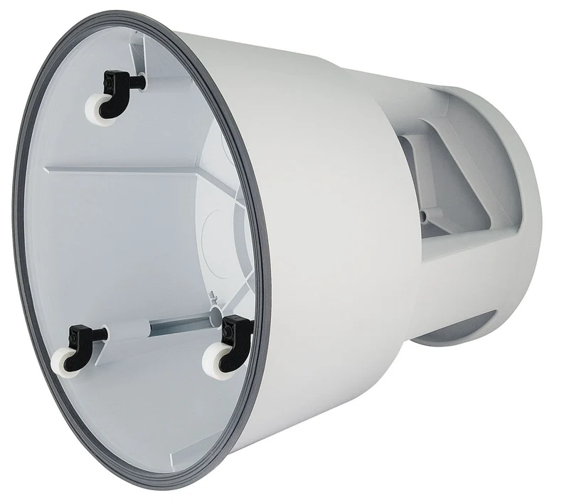 axisgo - WEDO Rollhocker STEP aus bruchfestem Kunststoff - rollbarer Elefantenfuß Tritthocker, TÜV GS-geprüft, Made in Germany, rutschfest - Höhe ca. 43 cm, Tragkraft 150 kg, Farbe Lichtgrau