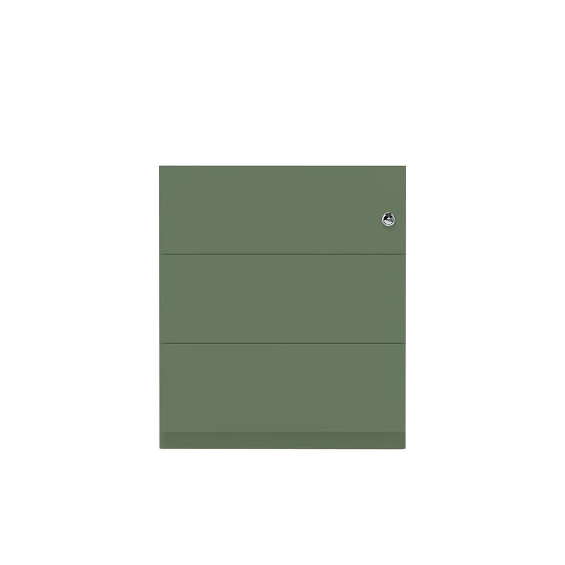 Rollcontainer Note™ | 3 Schubladen, Tiefe 775 mm, Griffleiste