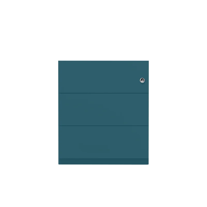 Rollcontainer Note™ | 3 Schubladen, Tiefe 775 mm, Griffleiste