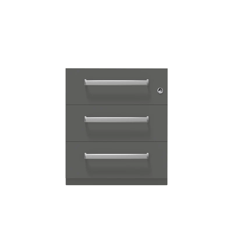 Rollcontainer Note™ | 3 Schubladen, Tiefe 775 mm, Designgriff