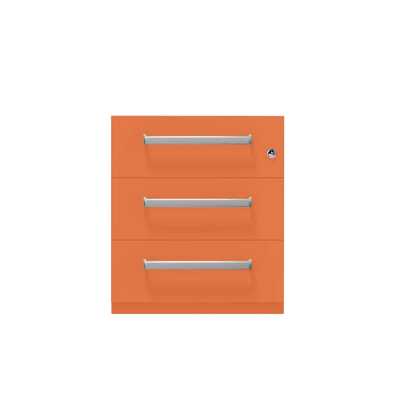 Rollcontainer Note™ | 3 Schubladen, Tiefe 775 mm, Designgriff