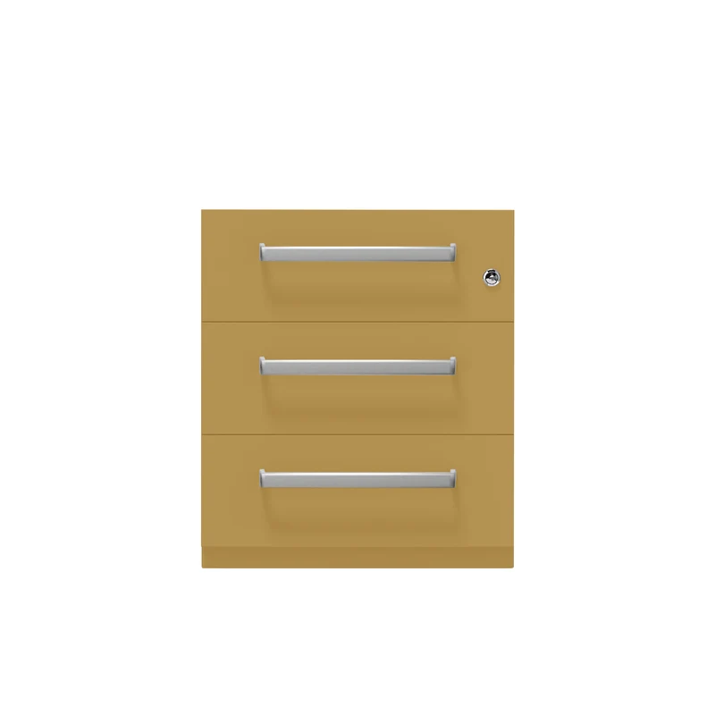Rollcontainer Note™ | 3 Schubladen, Tiefe 775 mm, Designgriff