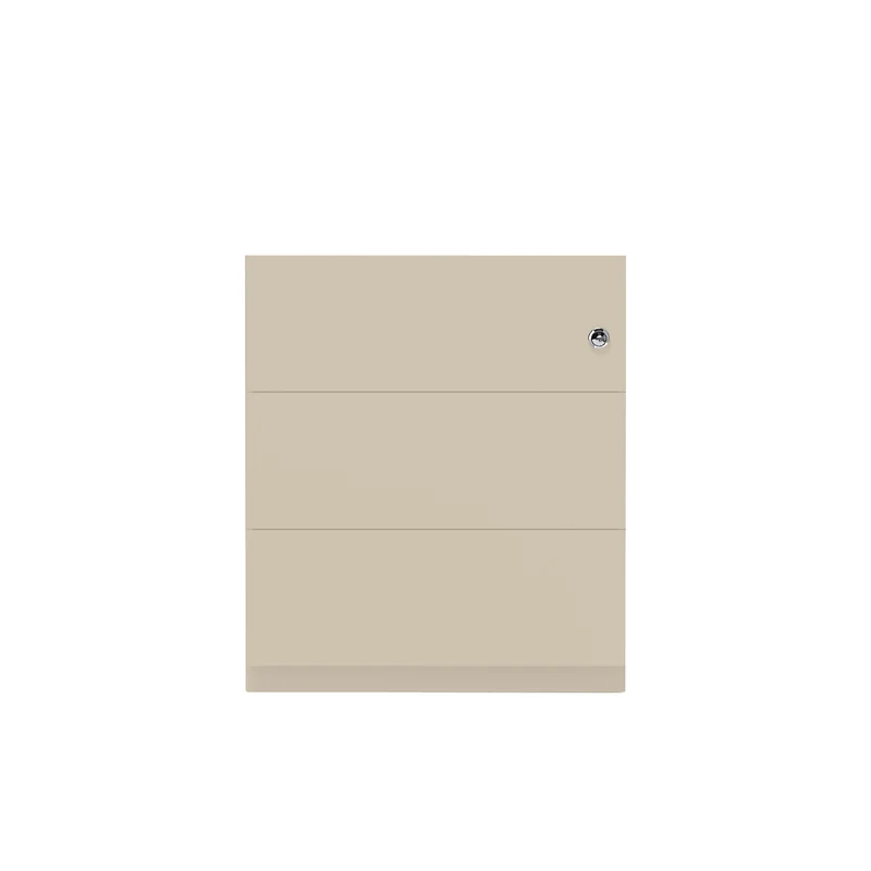 Rollcontainer Note™ | 3 Schubladen, Tiefe 565 mm, Griffleiste
