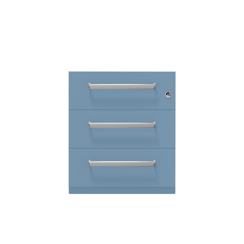 Rollcontainer Note™ | 3 Schubladen, Tiefe 565 mm, Designgriff