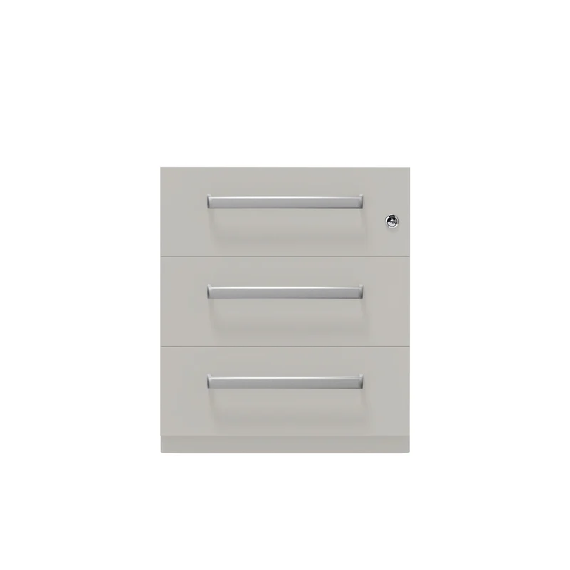 Rollcontainer Note™ | 3 Schubladen, Tiefe 565 mm, Designgriff