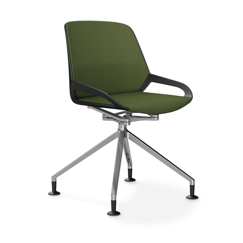 Aeris Numo Comfort Fußkreuz Gleiter Sitzbezug farngrün meliert