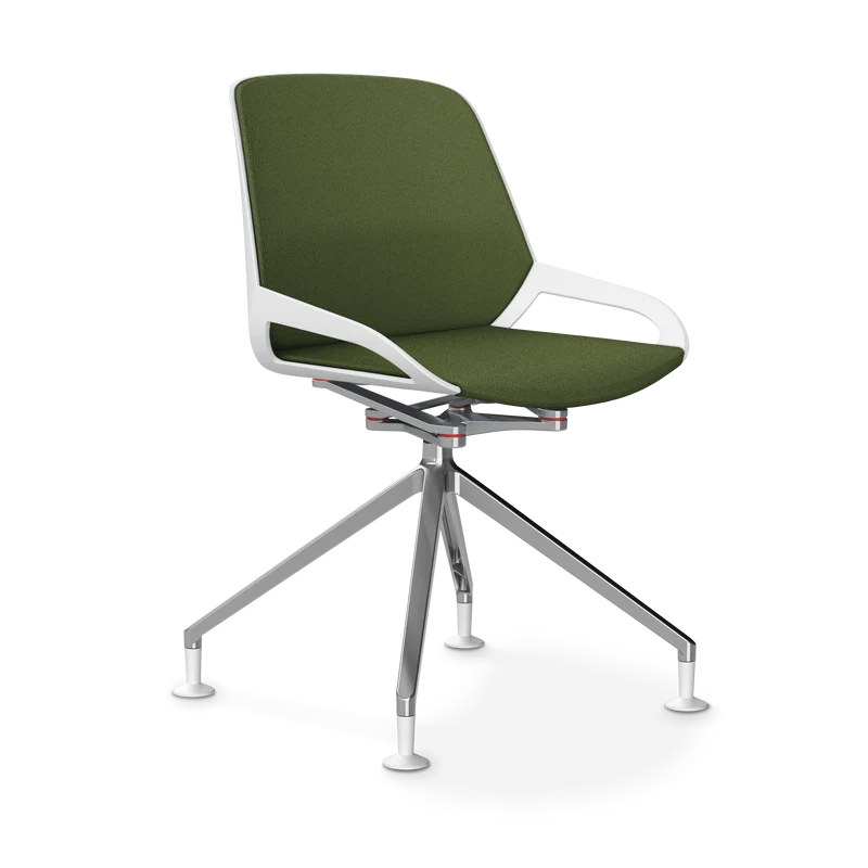 Aeris Numo Comfort Fußkreuz Gleiter Sitzbezug farngrün meliert