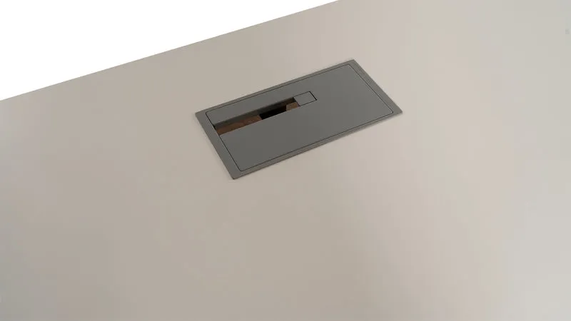Manuell höhenverstellbarer Schreibtisch Steelcase Bianco gebraucht
