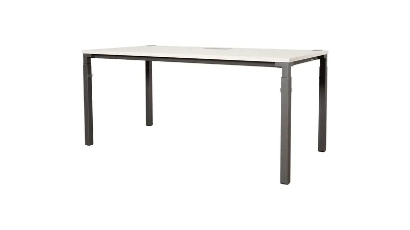 Manuell höhenverstellbarer Schreibtisch Steelcase Bianco gebraucht
