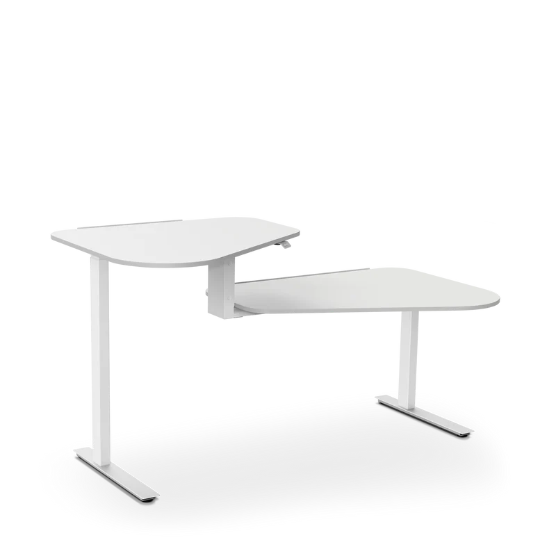 Aeris Active Office Desk, weiß, Stehtisch links