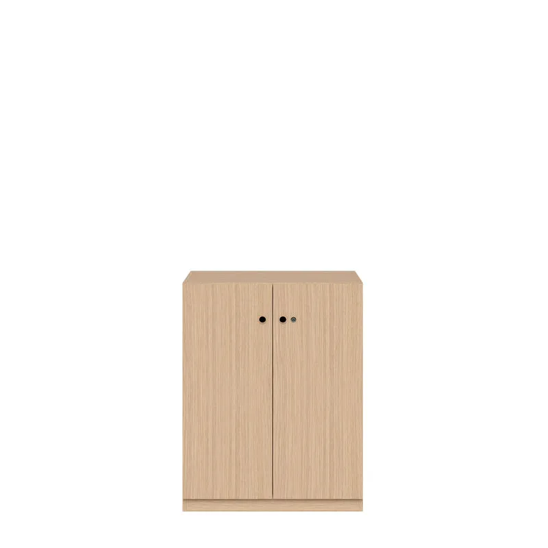 Flügeltürenschrank Pren | 2 Fachböden für 2,5 OH | H 1018 x B 800 x T 500mm