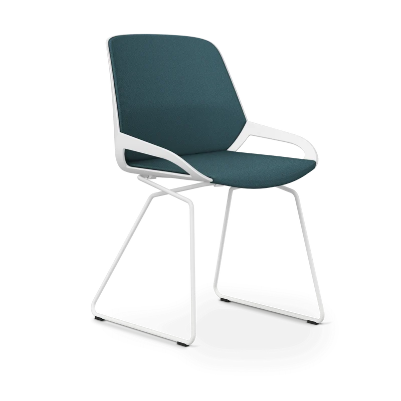 Aeris Numo Comfort Kufengestell Sitzbezug blau meliert