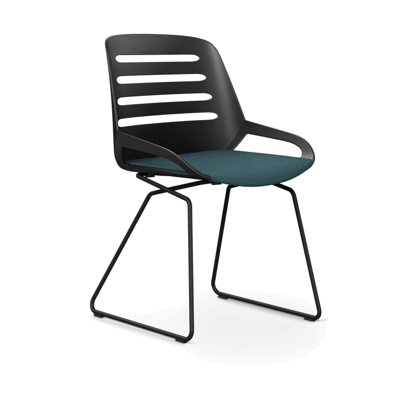 Aeris Numo Comfort Kufengestell Sitzbezug blau meliert