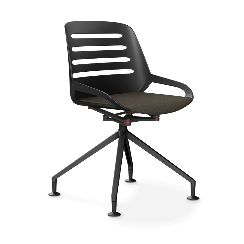 Aeris Numo Comfort Fußkreuz Gleiter Sitzbezug braun meliert