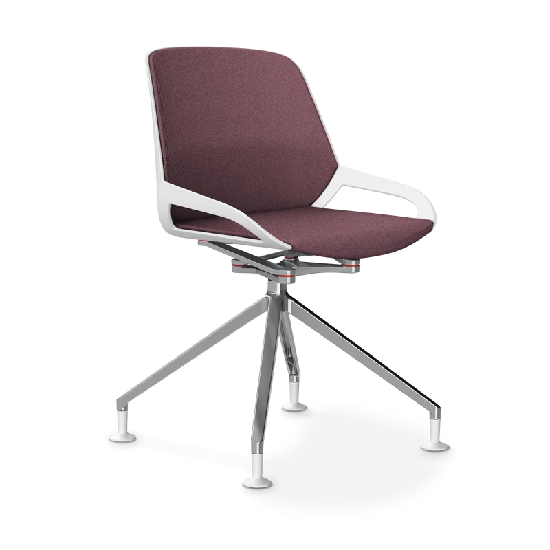 Aeris Numo Comfort Fußkreuz Gleiter Sitzbezug hellviolett meliert