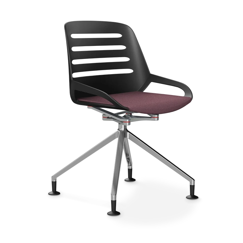 Aeris Numo Comfort Fußkreuz Gleiter Sitzbezug hellviolett meliert