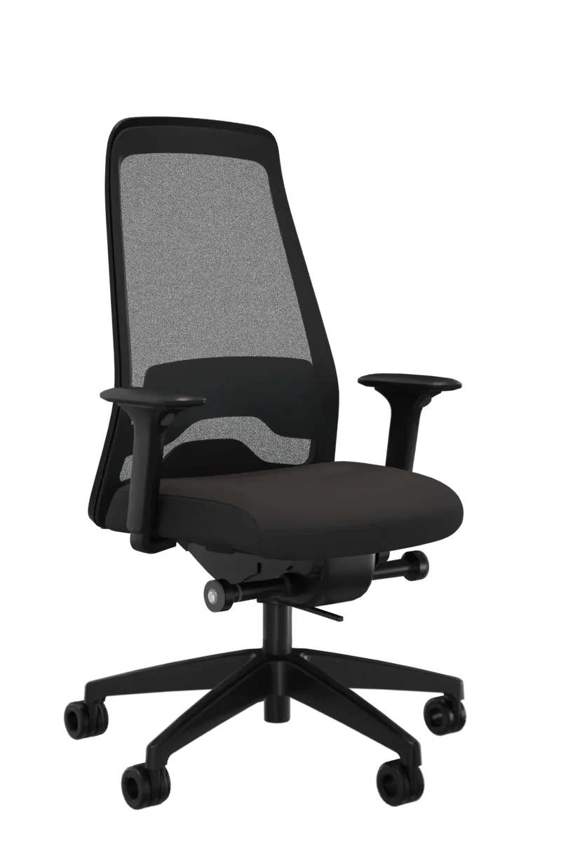 Interstuhl Every Select Plus EV 267 Bürostuhl Schwarz – verstellbare Flextech-Synchronmechanik und hohe Rückenlehne