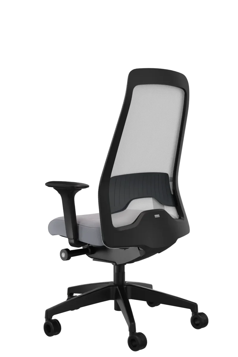Interstuhl Every Select Plus EV 267 Bürostuhl Grauweiss – verstellbare Flextech-Synchronmechanik und hohe Rückenlehne