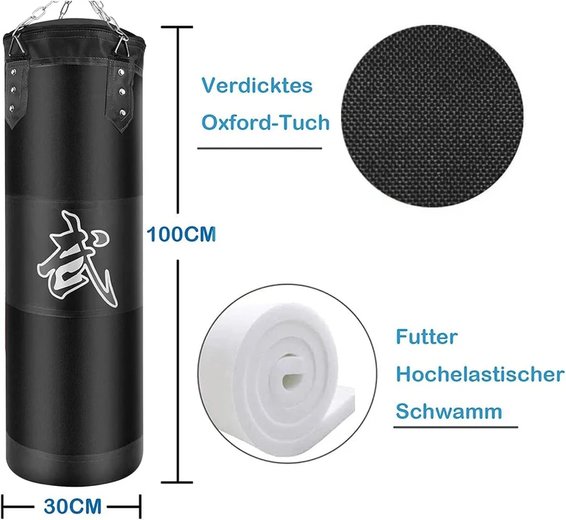 Boxsack Hängende Punchingsäcke Punching Bag - (Keine Füllung) MMA Muay Martial Arts Kickbox Kit Mit