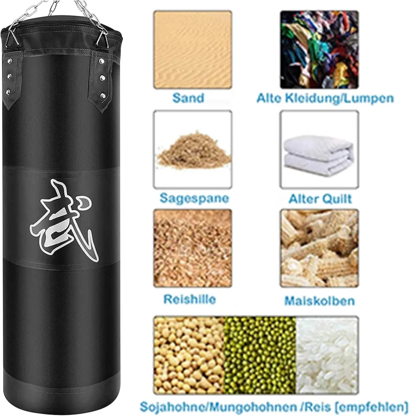 Boxsack Hängende Punchingsäcke Punching Bag - (Keine Füllung) MMA Muay Martial Arts Kickbox Kit Mit
