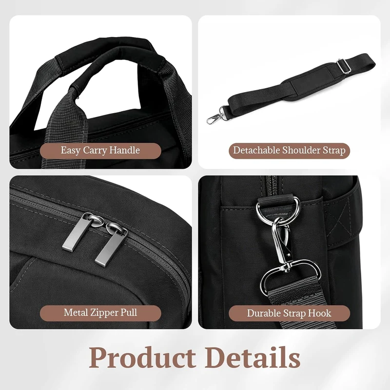 Laptoptasche 16 Zoll, Laptop Tasche Schultertasche und Business Aktentasche Herren Damen, Wasserabwe