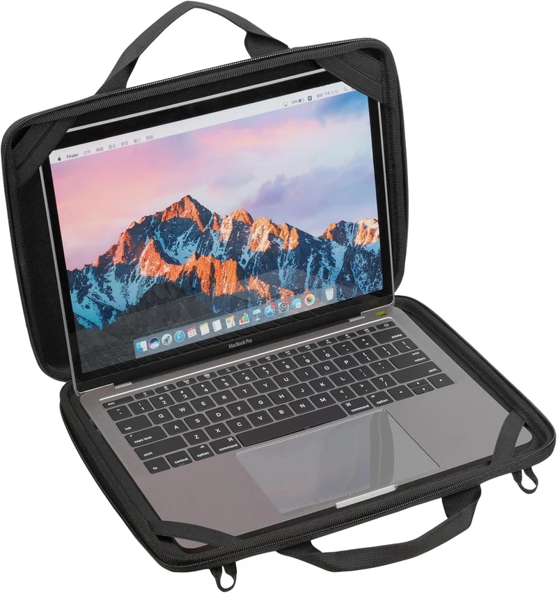 RIVACASE 5116 Hartschalenkoffer für Laptops 11,6-13 Zoll, schwarz 14,2 Zoll, 14,2 Zoll