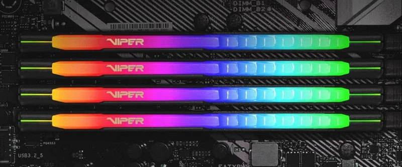 Patriot Viper Steel RGB DDR4 64GB (2 x 32GB) 3600MHz CL18 Gaming Arbeitsspeicher Kit 64GB 3600MHz Ki