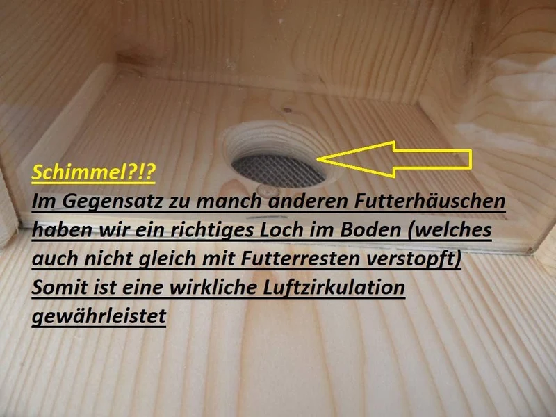 Qualität aus Niederbayern ARBRIKADREX XXXL Eichhörnchenfutterhaus WITTERUNGSBESTÄNDIG LÄRCHENHOLZ WE