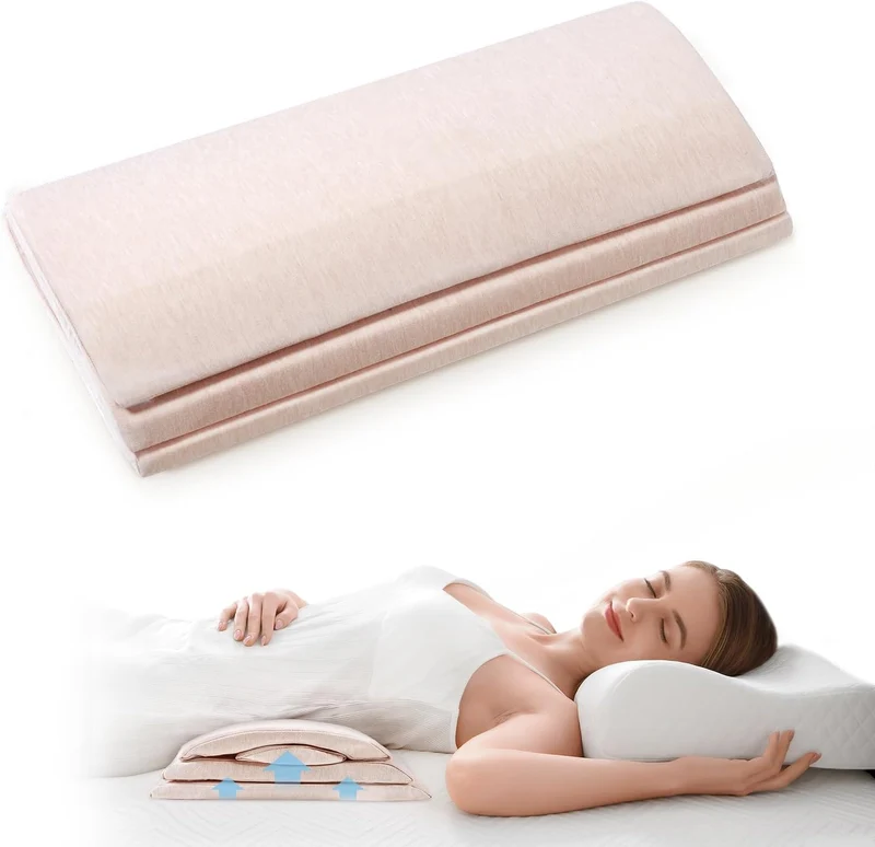 Höhenverstellbares Lendenkissen Bett 60x30x8.5cm, Beige
