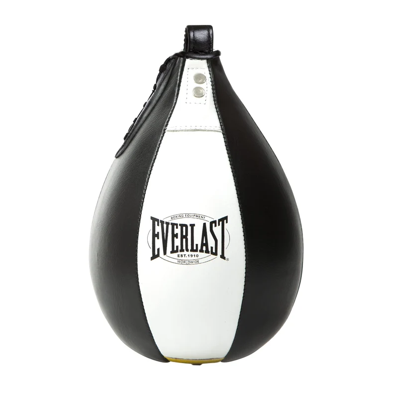 Everlast Unsiex Erwachsene Sport Boxen Punching Ball 1910 Speed Bag, Schwarz/Weiss, 9 X 6