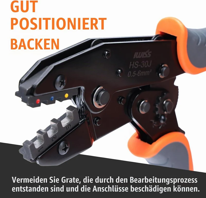 iCrimp 5-in-1 Crimpzange Set 0,5–6 mm² mit Abisolierer