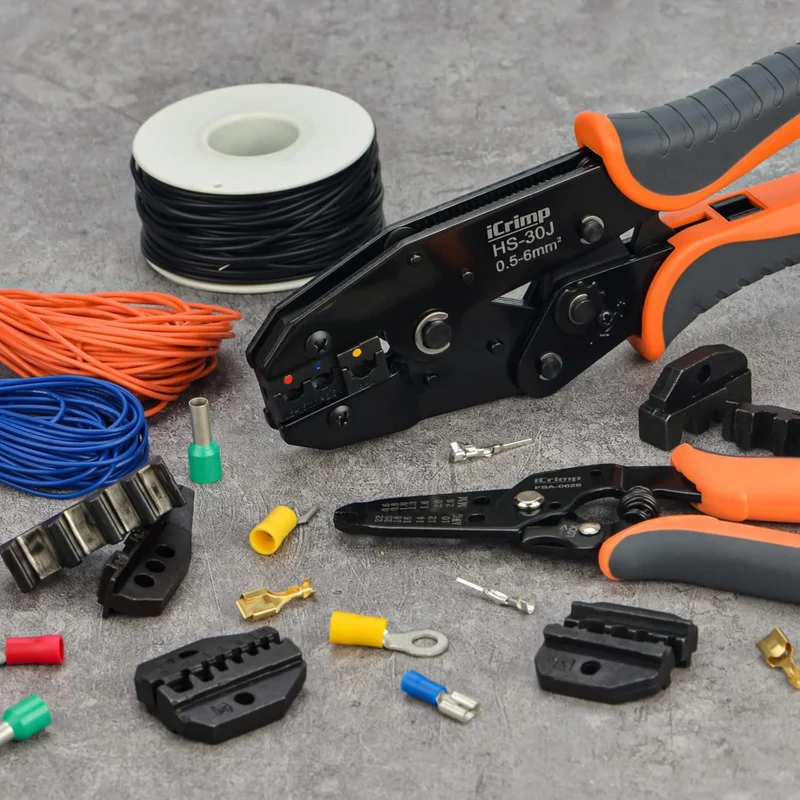 iCrimp 5-in-1 Crimpzange Set 0,5–6 mm² mit Abisolierer