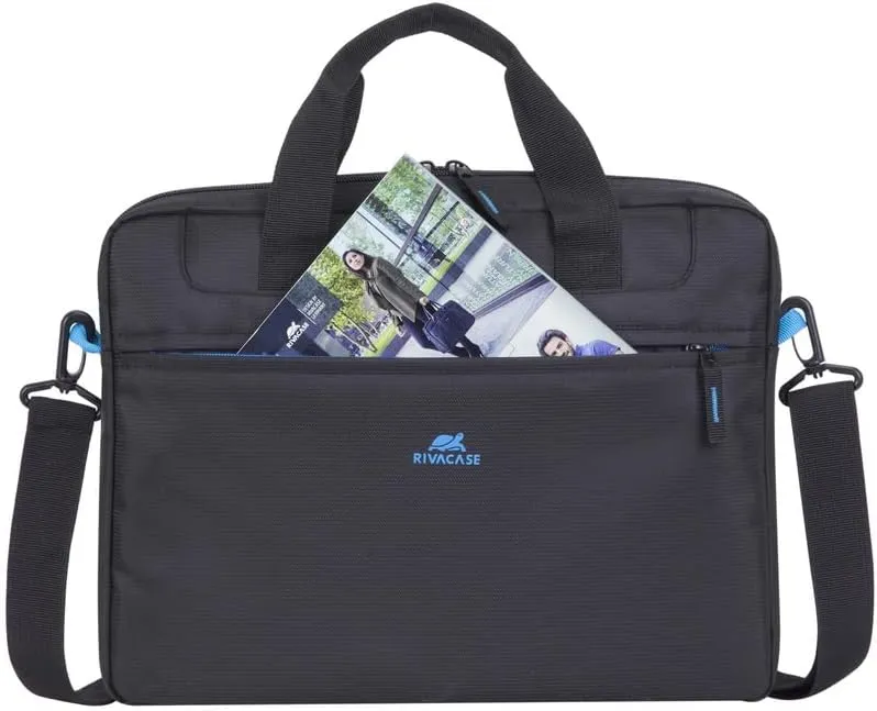 Rivacase Laptoptasche 16 Zoll - ultraleichte Notebooktasche - kompakte Umhängetasche Aktentasche Sch