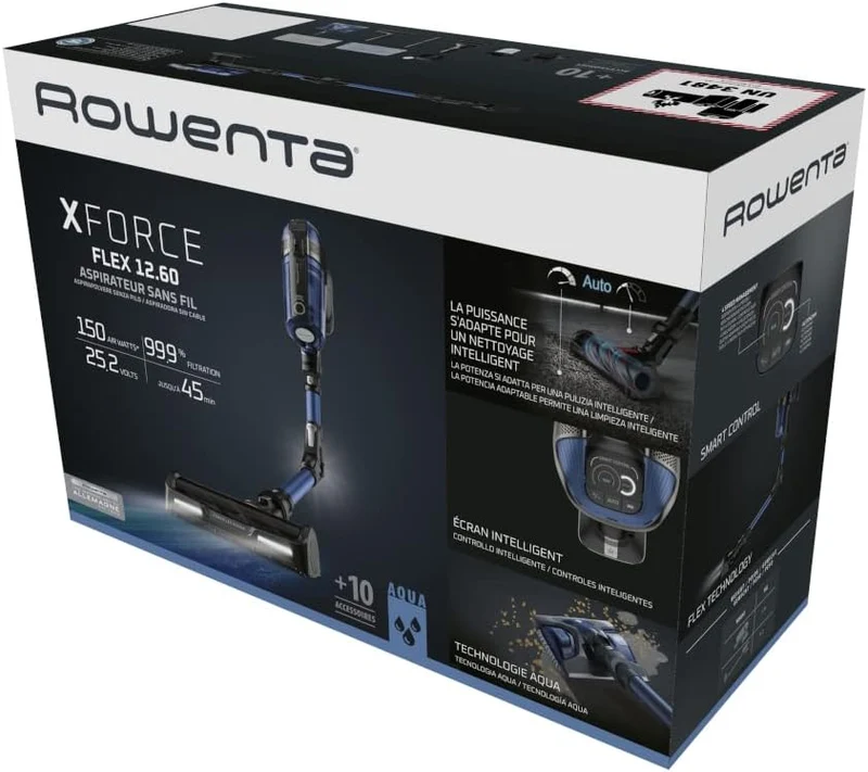 Rowenta Stielstaubsauger X-Force Flex 12.60 Aqua RH98C0WO