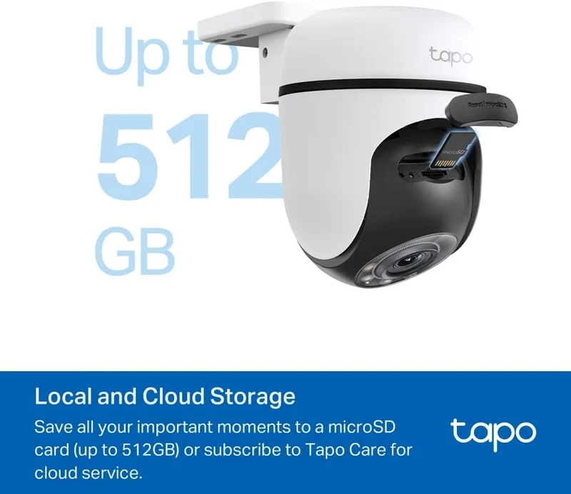 Tapo C510W(2-Pack) 360° WLAN-Überwachungskamera für aussen, Farbnachtsicht, KI-Erkennung, Smart Trac
