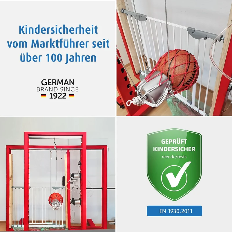 Reer 46221 Klemm- und Schraubgitter Basic, Holz, holzfarben Zum Klemmen und