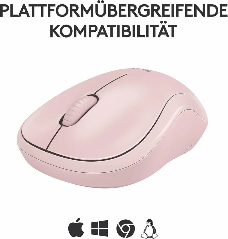Logitech M240 Silent Bluetooth Maus, Kabellos, Kompakt Rosa, Rosa