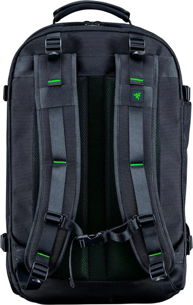 Razer Rogue V3 Backpack (17.3") - Kompakter Reise Rucksack (Fach für Laptop bis 15 Zoll, Abriebfest,