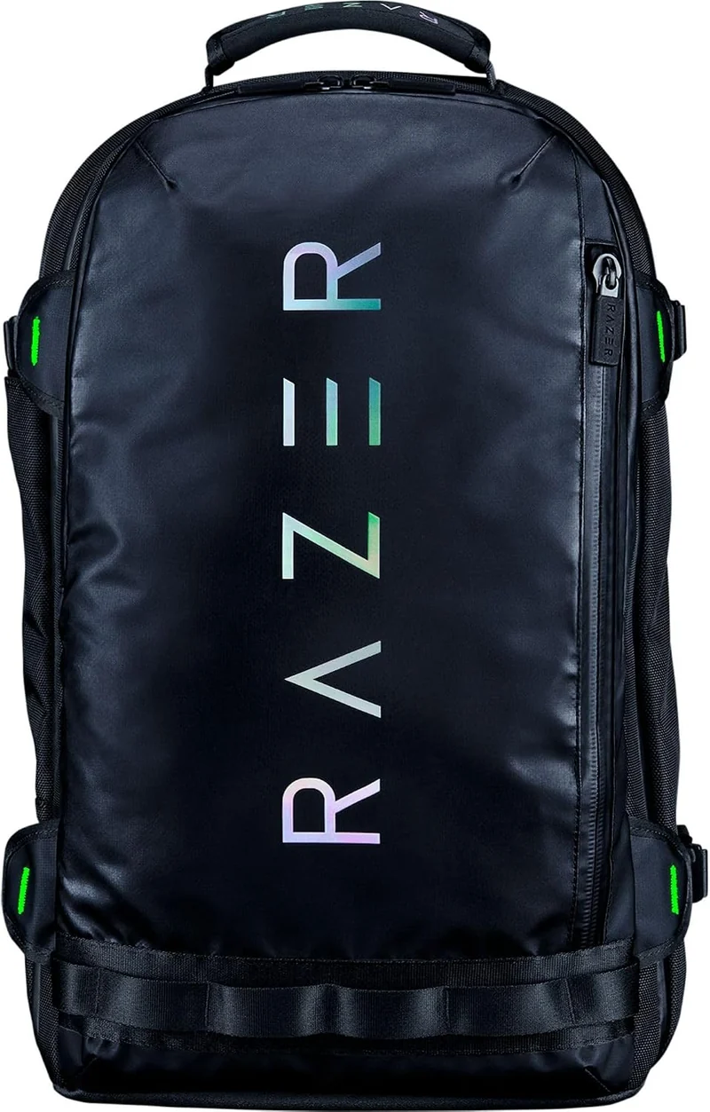 Razer Rogue V3 Backpack (17.3") - Kompakter Reise Rucksack (Fach für Laptop bis 15 Zoll, Abriebfest,