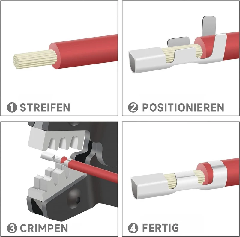 iCrimp Crimpwerkzeuge für Dupont Professional Pin Compression Ratcheting Modularer isolierter Crimpe