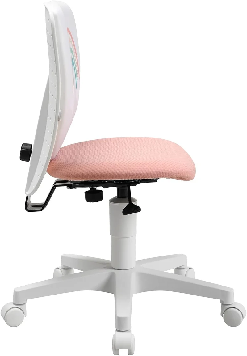 TOPSTAR S'cool 3 Kinderdrehstuhl mit Motivstoff – ergonomischer Schreibtischstuhl für Kinder – höhen