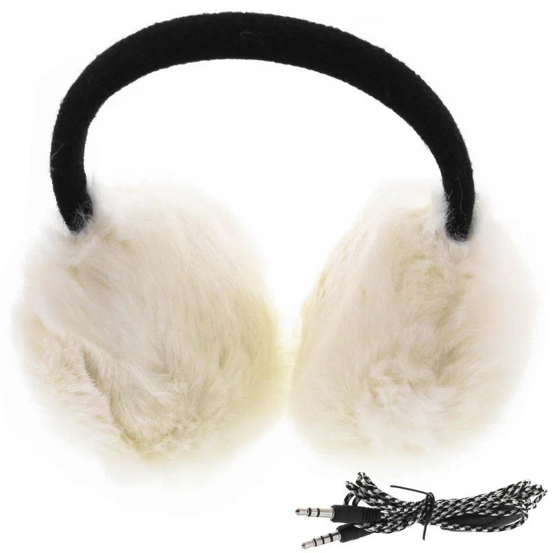 Zestaw sĹ uchawkowy Forever Fluffy ecru